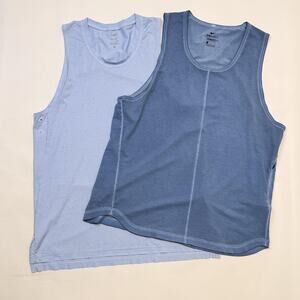 Nike Tank Top Mens Small Medium Blue Dri-FIT Athletic Training Running Gym Lot 2